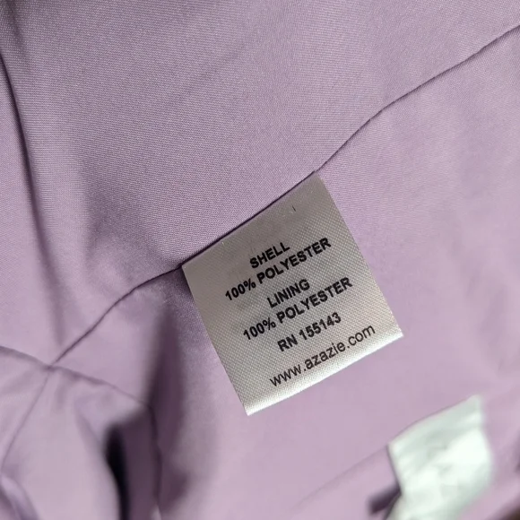 Azazie Women's Size S Lavender Maxi Bridesmaid Dress - Picture 8 of 10